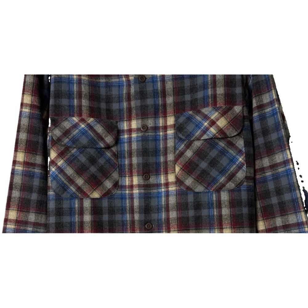 Vintage Pendleton Mens Long Sleeve Button Virgin Wool USA Shirt Size Large EUC - Picture 5 of 10